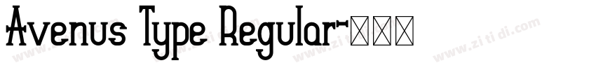 Avenus Type Regular字体转换